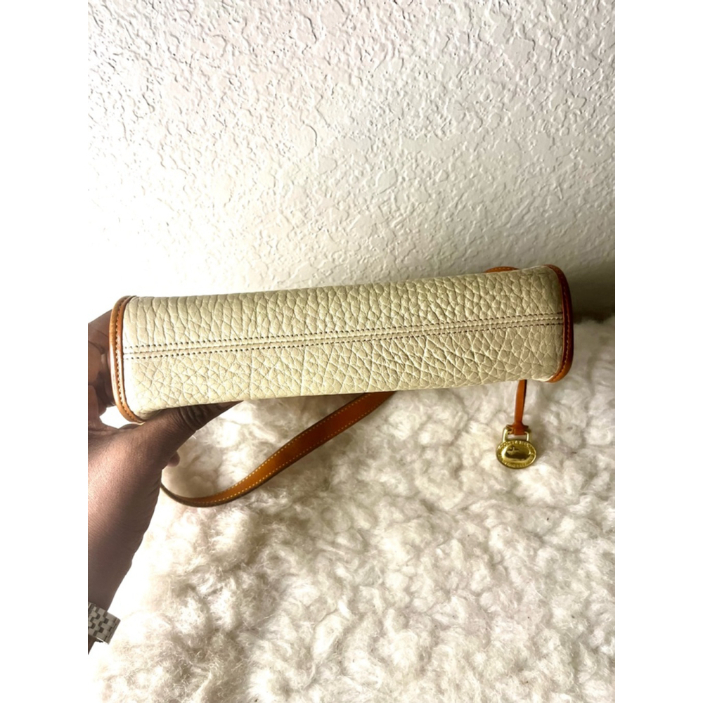 Vintage Dooney & Bourke All Weather Leather Taupe Collection Crossbody Bag - Picture 6 of 8